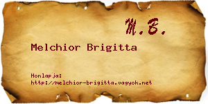 Melchior Brigitta névjegykártya